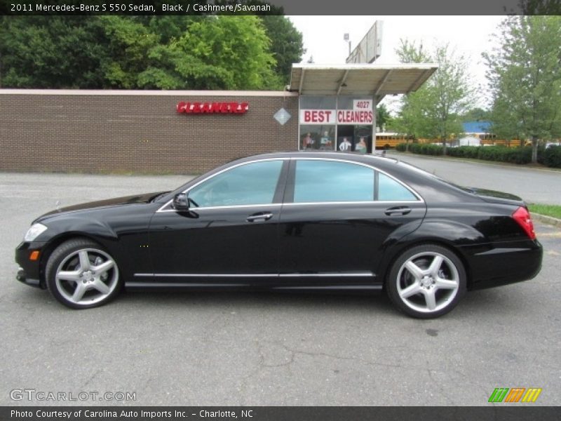 Black / Cashmere/Savanah 2011 Mercedes-Benz S 550 Sedan