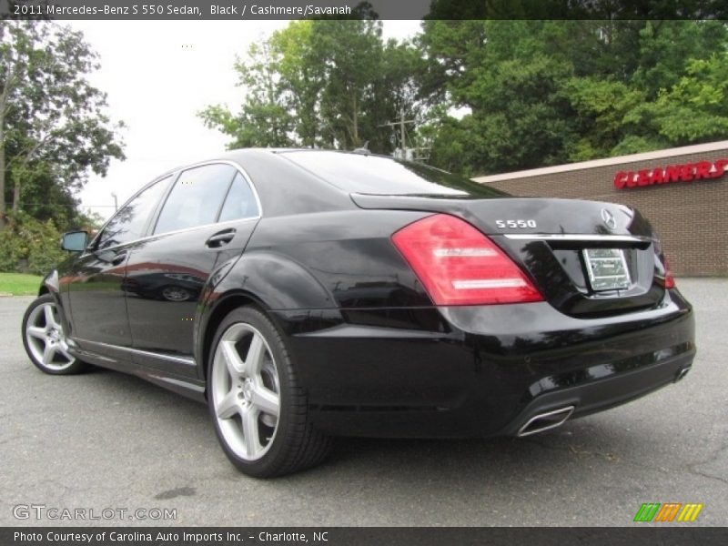 Black / Cashmere/Savanah 2011 Mercedes-Benz S 550 Sedan
