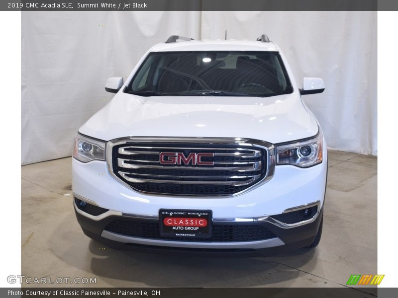 Summit White / Jet Black 2019 GMC Acadia SLE