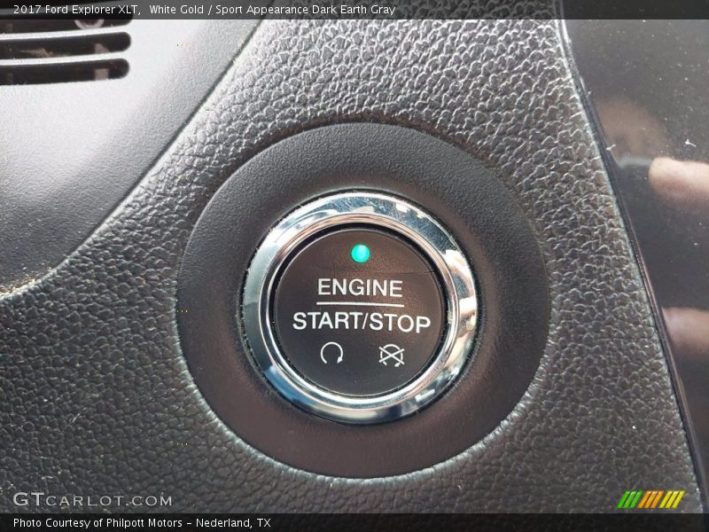 White Gold / Sport Appearance Dark Earth Gray 2017 Ford Explorer XLT