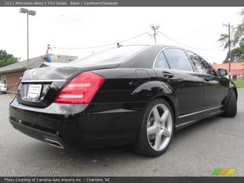 Black / Cashmere/Savanah 2011 Mercedes-Benz S 550 Sedan