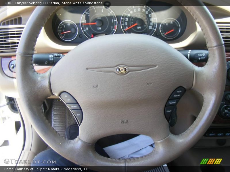Stone White / Sandstone 2002 Chrysler Sebring LXi Sedan