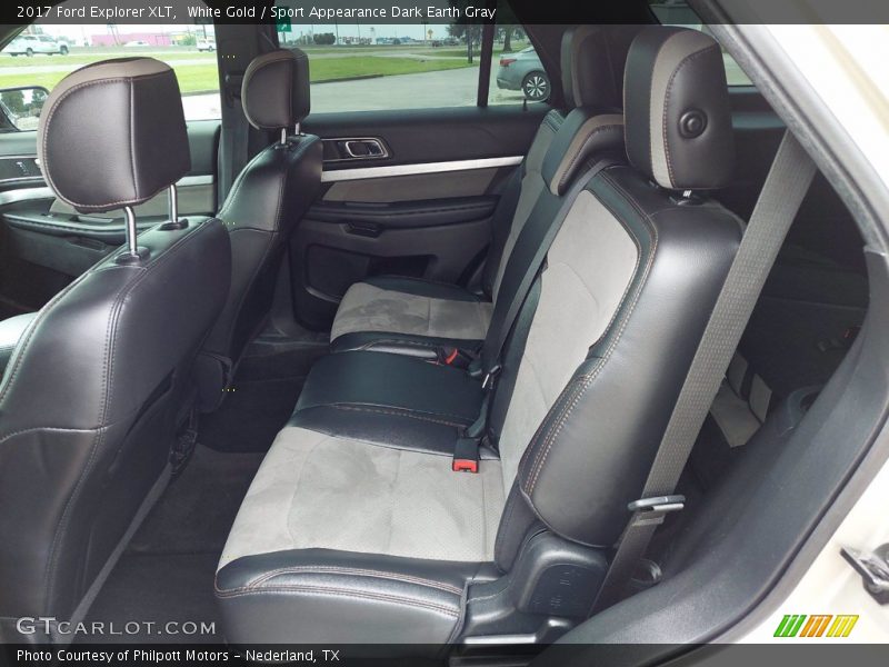 White Gold / Sport Appearance Dark Earth Gray 2017 Ford Explorer XLT
