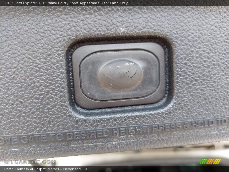 White Gold / Sport Appearance Dark Earth Gray 2017 Ford Explorer XLT