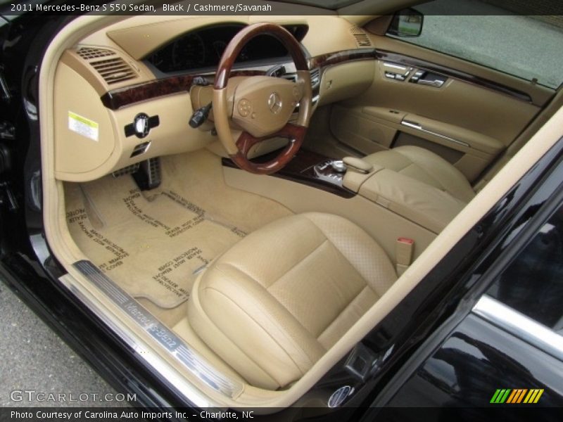 Black / Cashmere/Savanah 2011 Mercedes-Benz S 550 Sedan