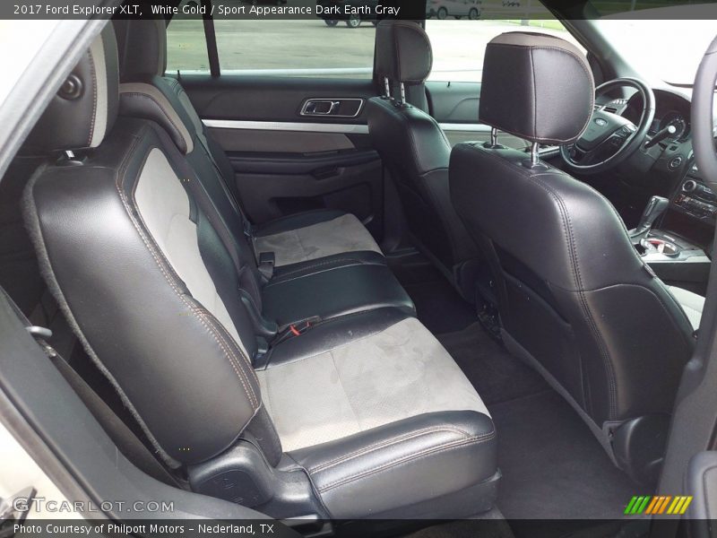 White Gold / Sport Appearance Dark Earth Gray 2017 Ford Explorer XLT