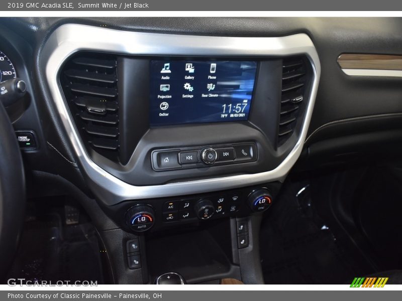 Summit White / Jet Black 2019 GMC Acadia SLE