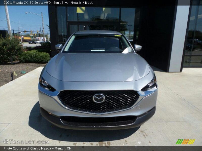 Sonic Silver Metallic / Black 2021 Mazda CX-30 Select AWD
