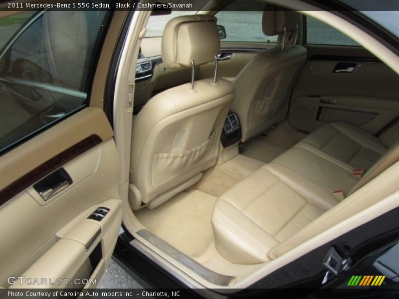 Black / Cashmere/Savanah 2011 Mercedes-Benz S 550 Sedan