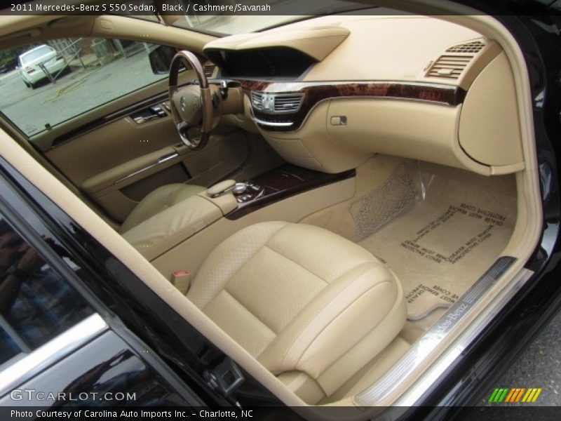 Black / Cashmere/Savanah 2011 Mercedes-Benz S 550 Sedan