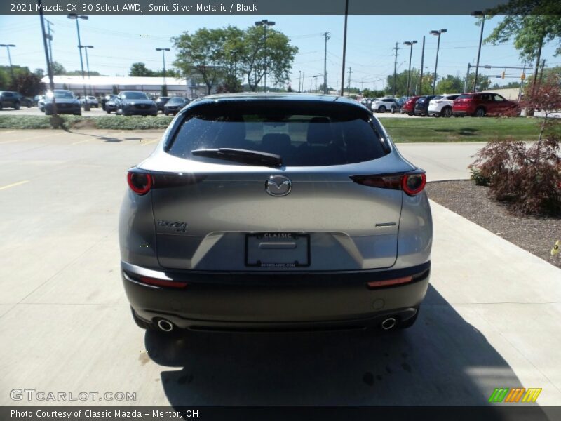 Sonic Silver Metallic / Black 2021 Mazda CX-30 Select AWD