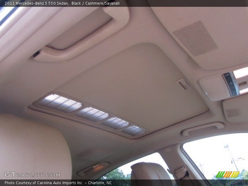 Black / Cashmere/Savanah 2011 Mercedes-Benz S 550 Sedan