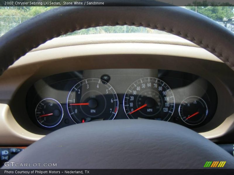 Stone White / Sandstone 2002 Chrysler Sebring LXi Sedan