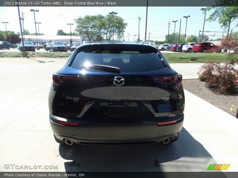 Deep Crystal Blue Mica / Black 2021 Mazda CX-30 Turbo AWD