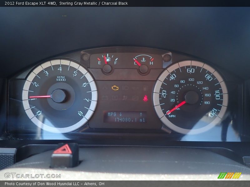 Sterling Gray Metallic / Charcoal Black 2012 Ford Escape XLT 4WD