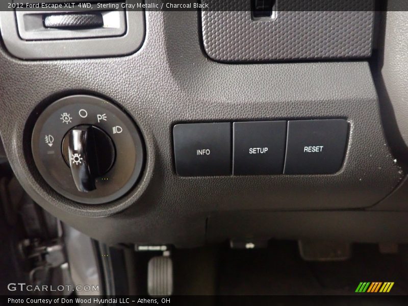 Sterling Gray Metallic / Charcoal Black 2012 Ford Escape XLT 4WD