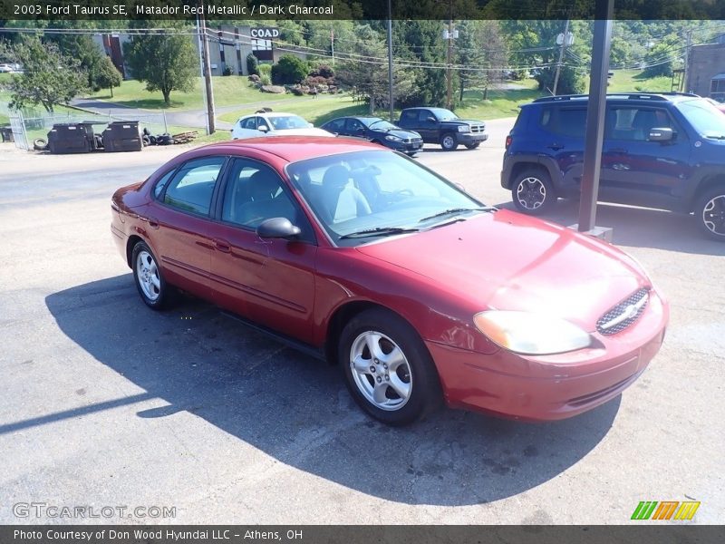 Matador Red Metallic / Dark Charcoal 2003 Ford Taurus SE