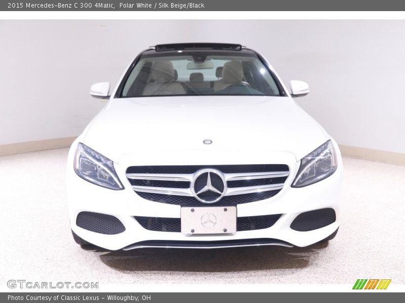 Polar White / Silk Beige/Black 2015 Mercedes-Benz C 300 4Matic