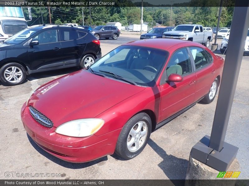 Matador Red Metallic / Dark Charcoal 2003 Ford Taurus SE