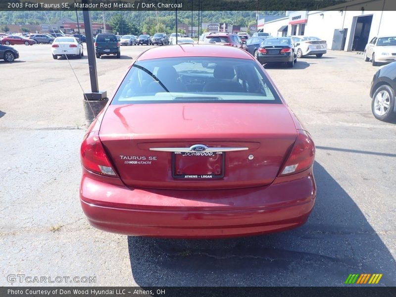 Matador Red Metallic / Dark Charcoal 2003 Ford Taurus SE