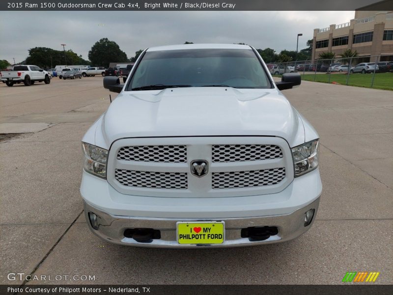 Bright White / Black/Diesel Gray 2015 Ram 1500 Outdoorsman Crew Cab 4x4