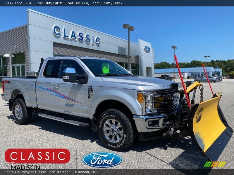 Ingot Silver / Black 2017 Ford F250 Super Duty Lariat SuperCab 4x4