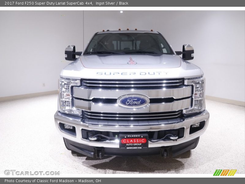 Ingot Silver / Black 2017 Ford F250 Super Duty Lariat SuperCab 4x4