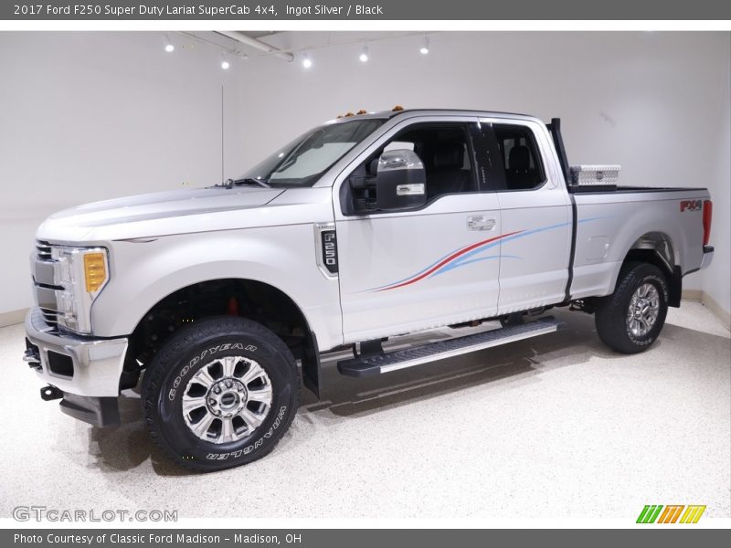Ingot Silver / Black 2017 Ford F250 Super Duty Lariat SuperCab 4x4