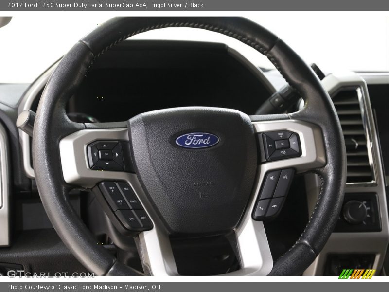 Ingot Silver / Black 2017 Ford F250 Super Duty Lariat SuperCab 4x4