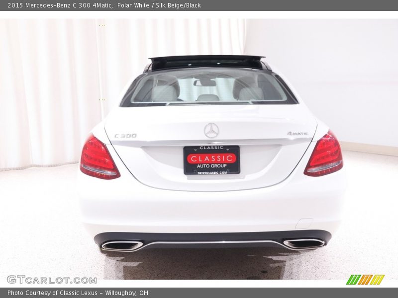 Polar White / Silk Beige/Black 2015 Mercedes-Benz C 300 4Matic