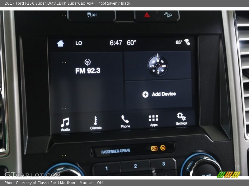 Ingot Silver / Black 2017 Ford F250 Super Duty Lariat SuperCab 4x4