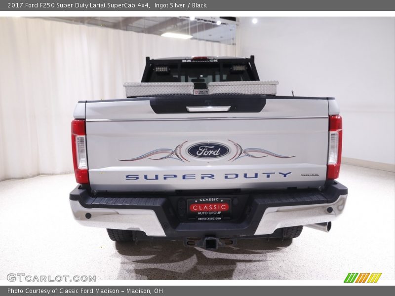 Ingot Silver / Black 2017 Ford F250 Super Duty Lariat SuperCab 4x4