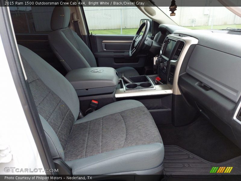 Front Seat of 2015 1500 Outdoorsman Crew Cab 4x4