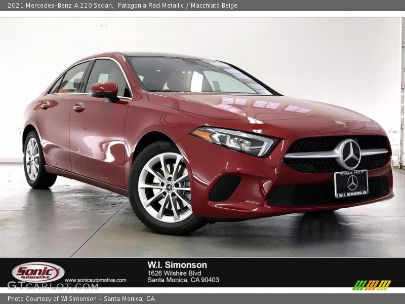 Patagonia Red Metallic / Macchiato Beige 2021 Mercedes-Benz A 220 Sedan