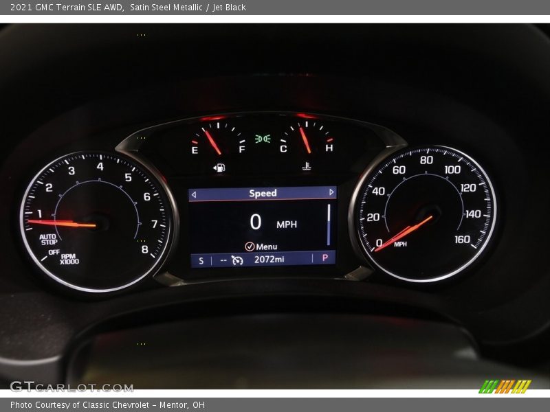 Satin Steel Metallic / Jet Black 2021 GMC Terrain SLE AWD