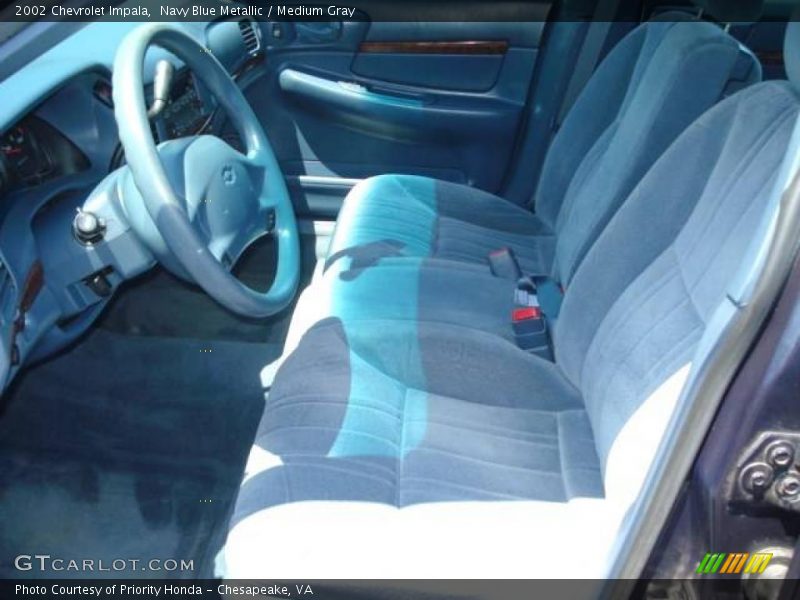 Navy Blue Metallic / Medium Gray 2002 Chevrolet Impala