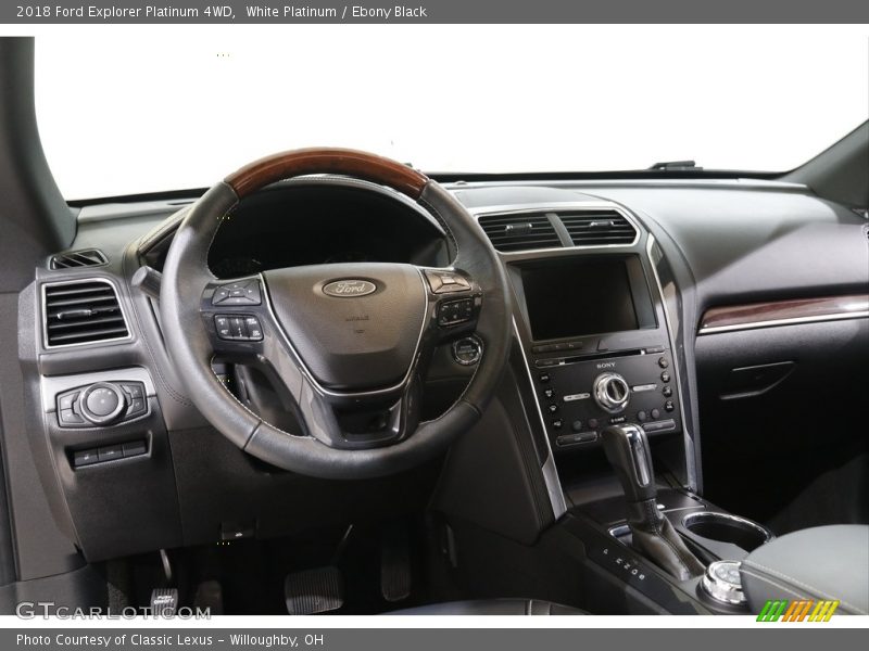 White Platinum / Ebony Black 2018 Ford Explorer Platinum 4WD