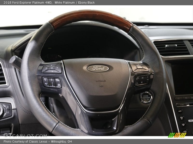 White Platinum / Ebony Black 2018 Ford Explorer Platinum 4WD