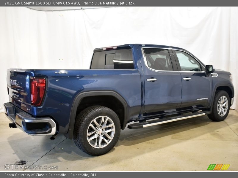 Pacific Blue Metallic / Jet Black 2021 GMC Sierra 1500 SLT Crew Cab 4WD