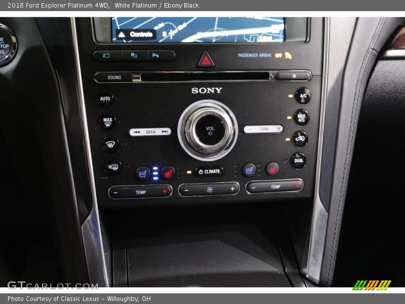 White Platinum / Ebony Black 2018 Ford Explorer Platinum 4WD