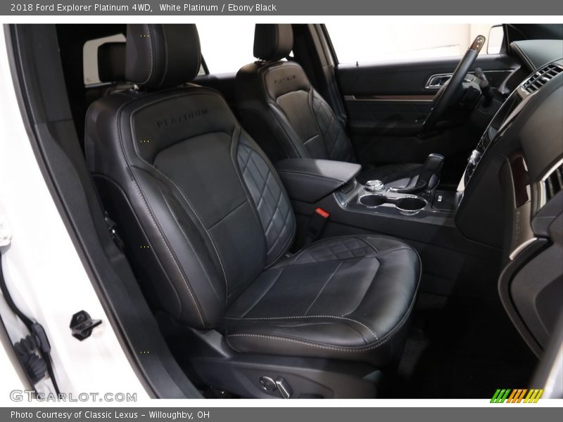 White Platinum / Ebony Black 2018 Ford Explorer Platinum 4WD