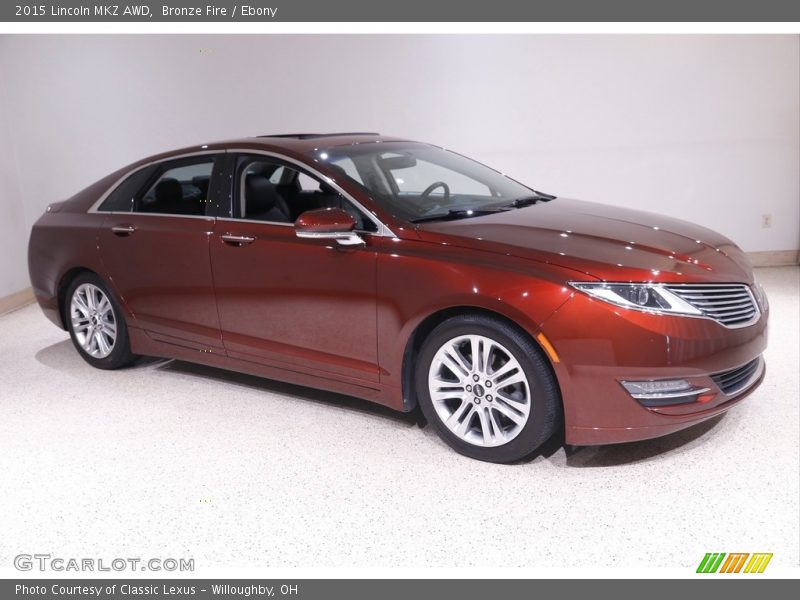 Bronze Fire / Ebony 2015 Lincoln MKZ AWD