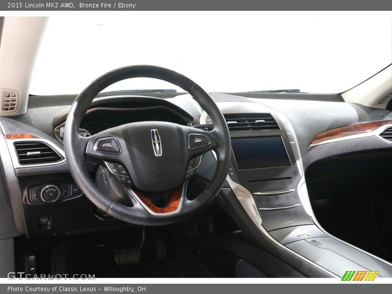 Bronze Fire / Ebony 2015 Lincoln MKZ AWD