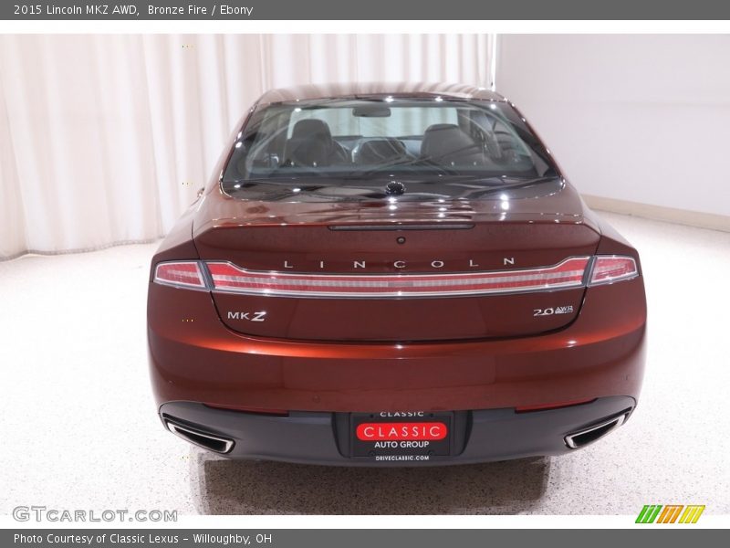 Bronze Fire / Ebony 2015 Lincoln MKZ AWD