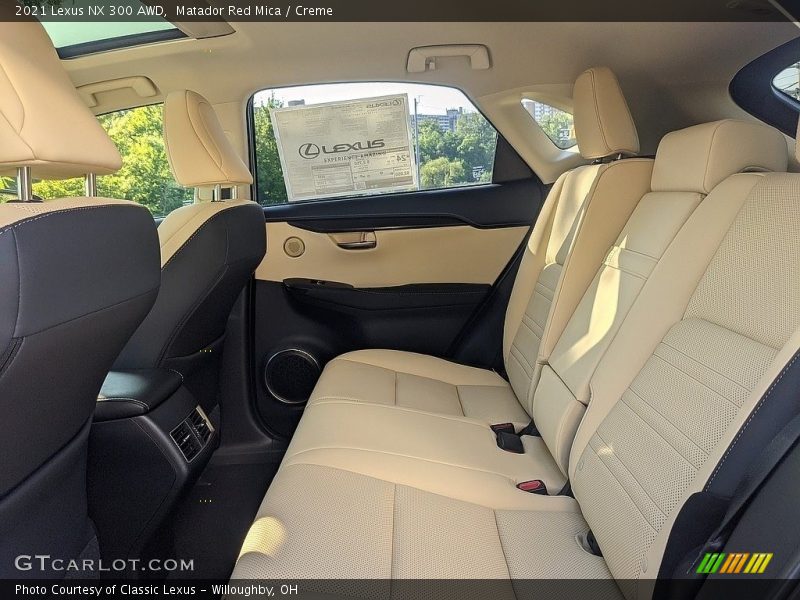 Rear Seat of 2021 NX 300 AWD