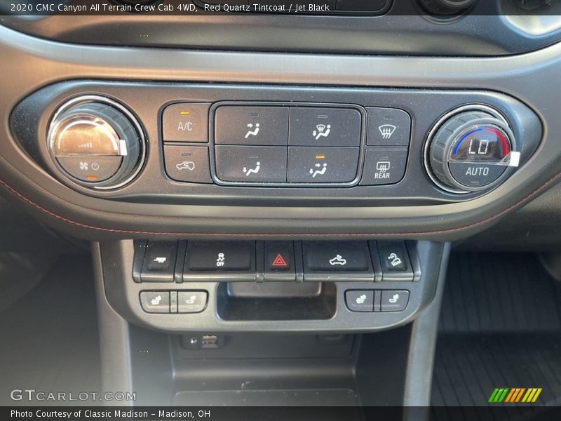 Controls of 2020 Canyon All Terrain Crew Cab 4WD