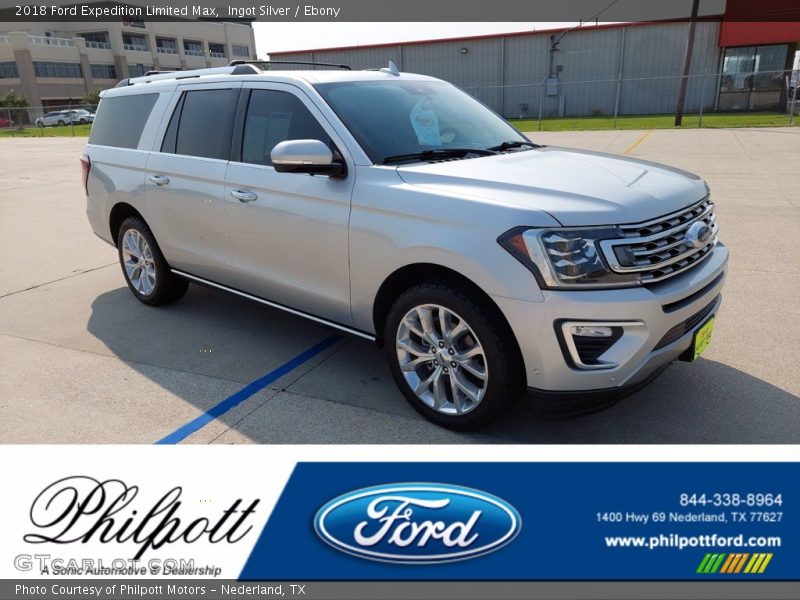 Ingot Silver / Ebony 2018 Ford Expedition Limited Max