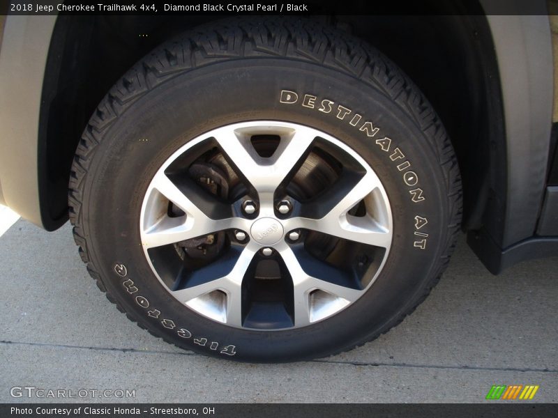 Diamond Black Crystal Pearl / Black 2018 Jeep Cherokee Trailhawk 4x4