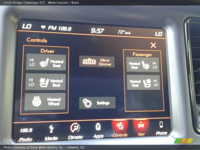 White Knuckle / Black 2019 Dodge Challenger R/T