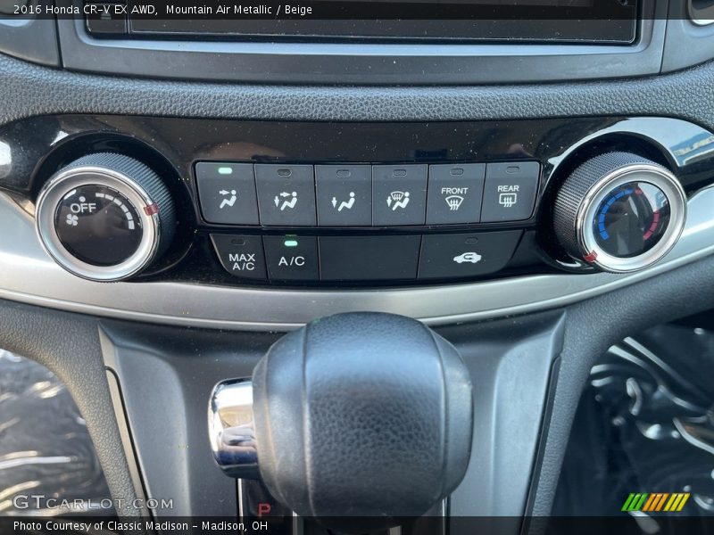 Mountain Air Metallic / Beige 2016 Honda CR-V EX AWD